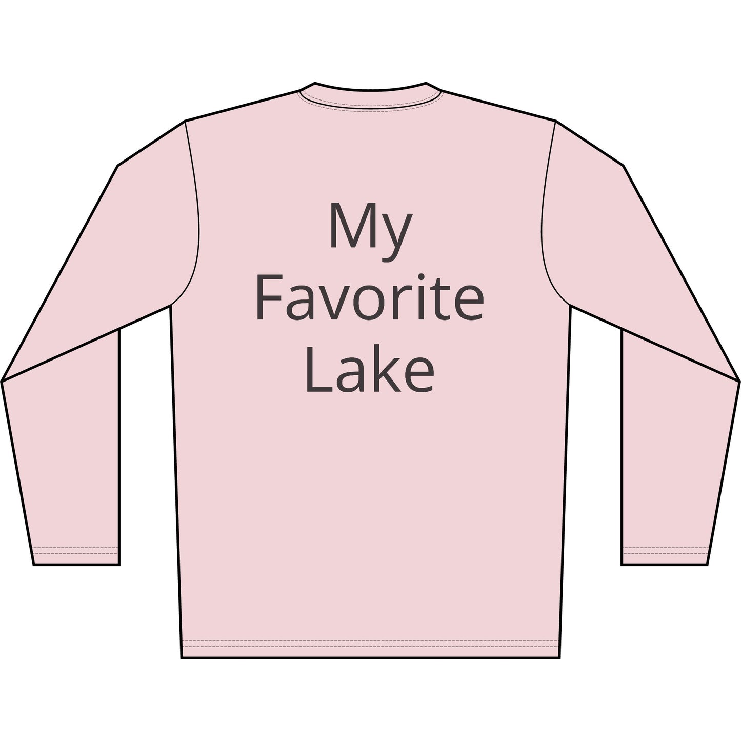 Personalized Glow with the Flow Transom Performance Long Sleeve Shirt-Blue