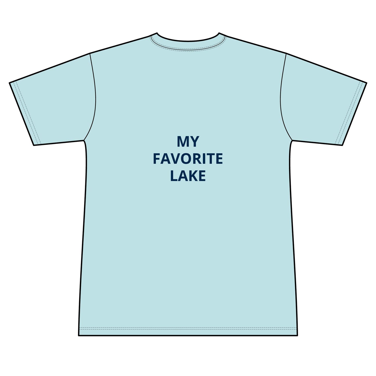 Great Lakes State Blue Performance Transom short sleeve tee UPF 50+