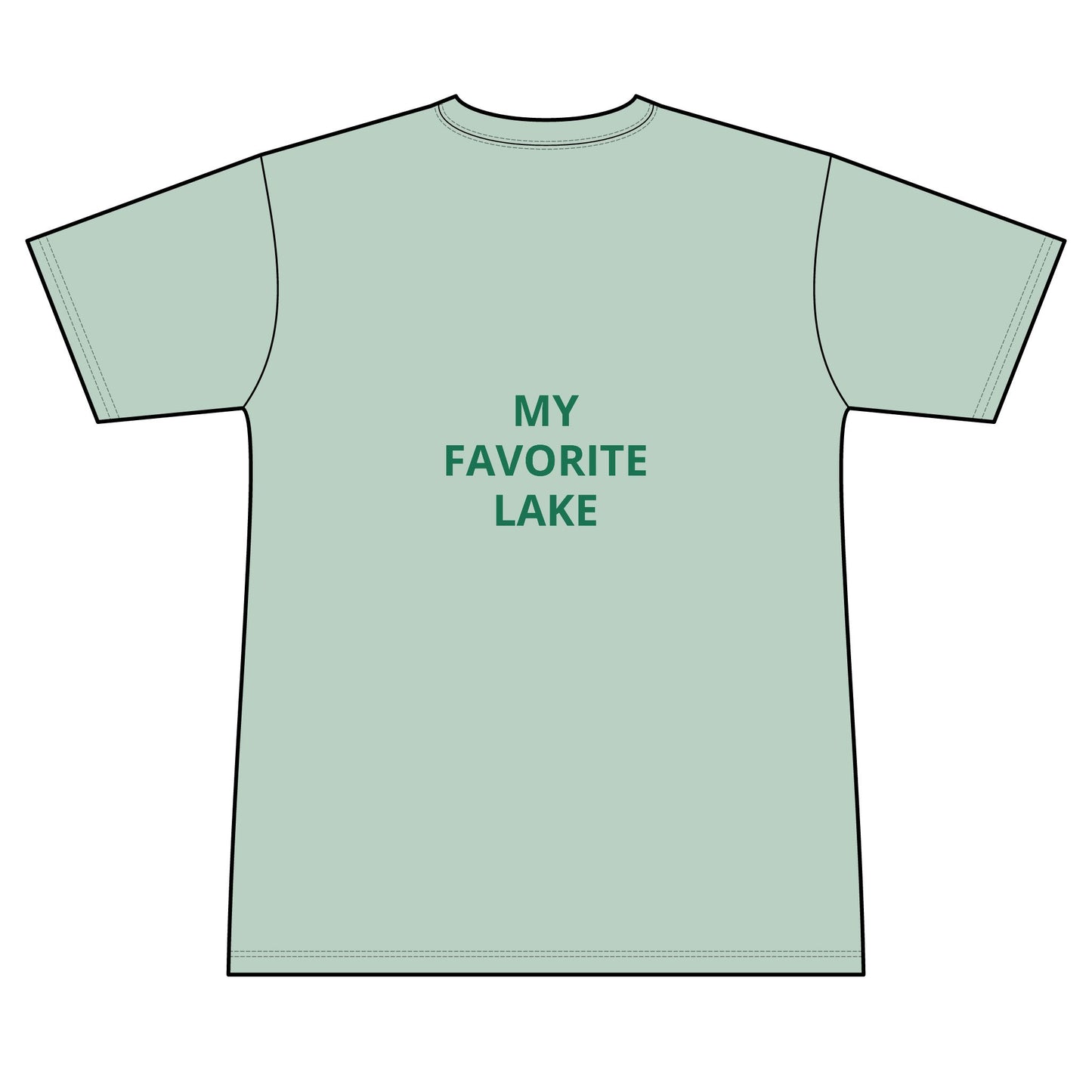 Great Lakes State Green Performance Transom short sleeve tee UPF 50+