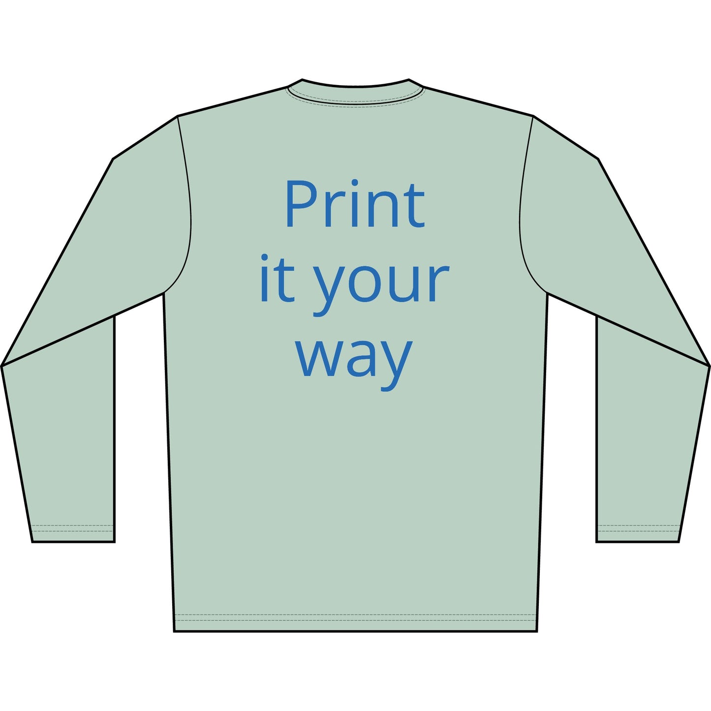 Personalized Cass Lake Transom Performance Long Sleeve Shirt