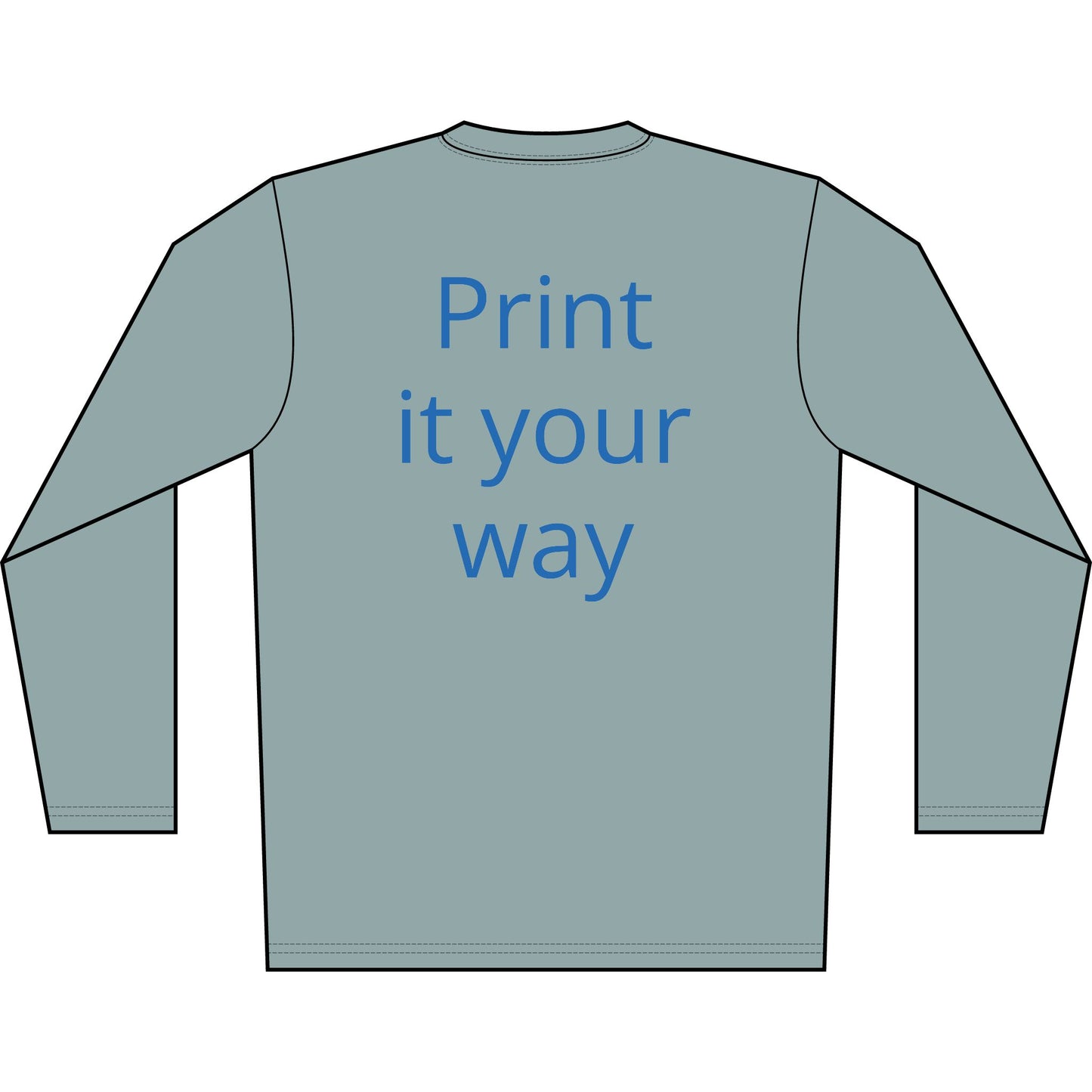 Personalized Cass Lake Transom Performance Long Sleeve Shirt