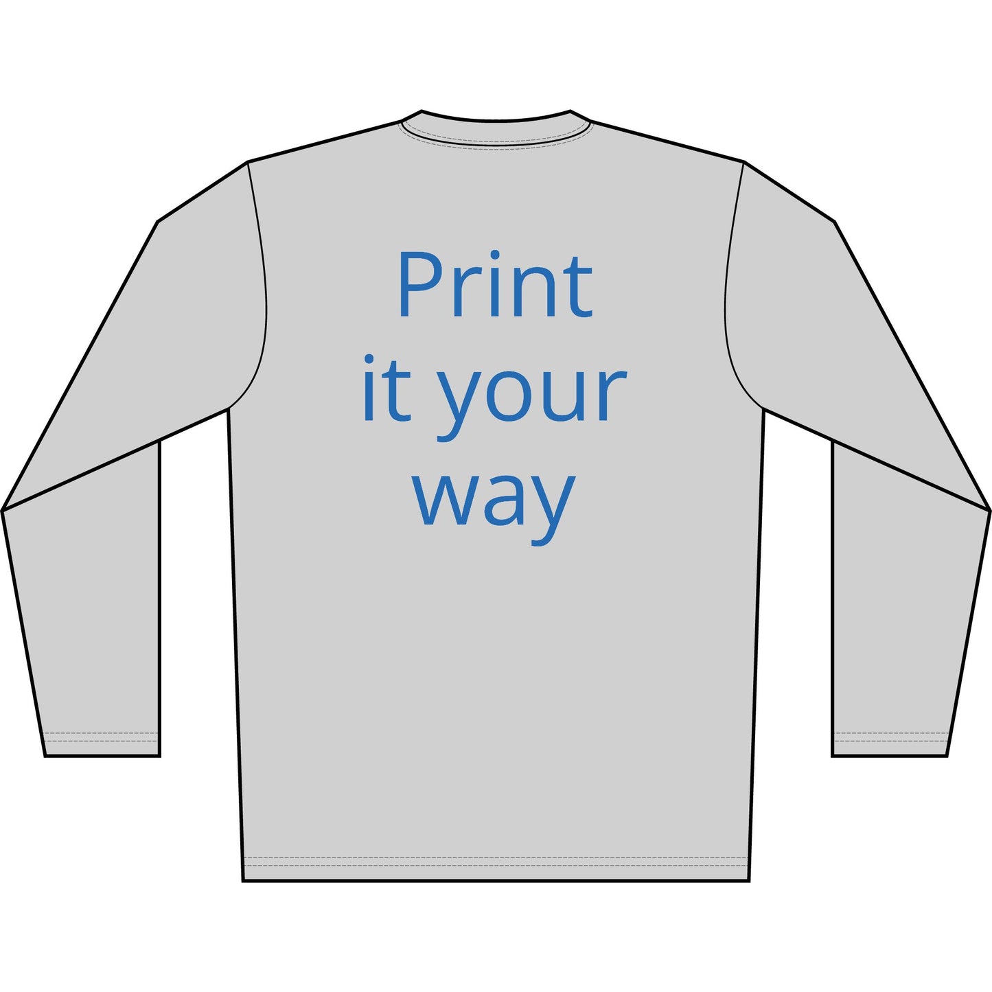 Personalized Cass Lake Transom Performance Long Sleeve Shirt