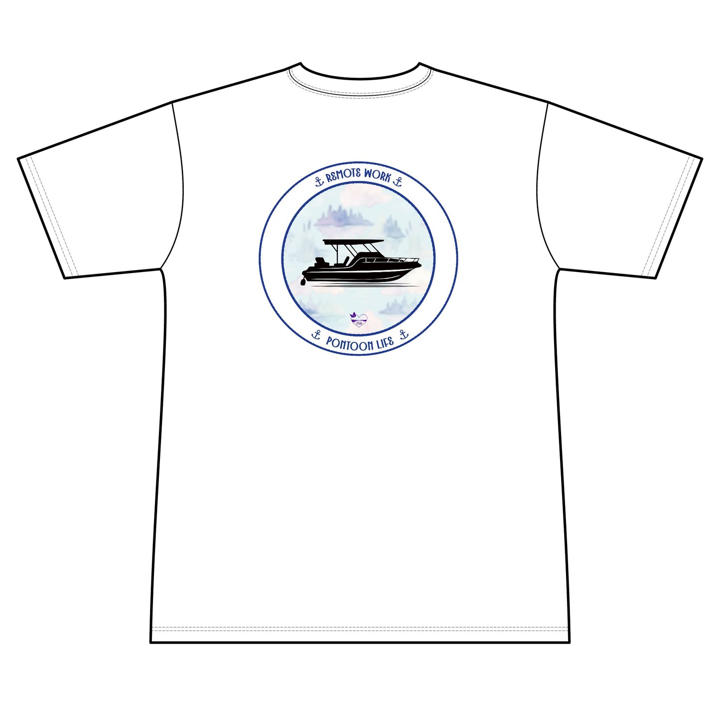 Personalized Pontoon Life Crest Performance Shirt – Misty