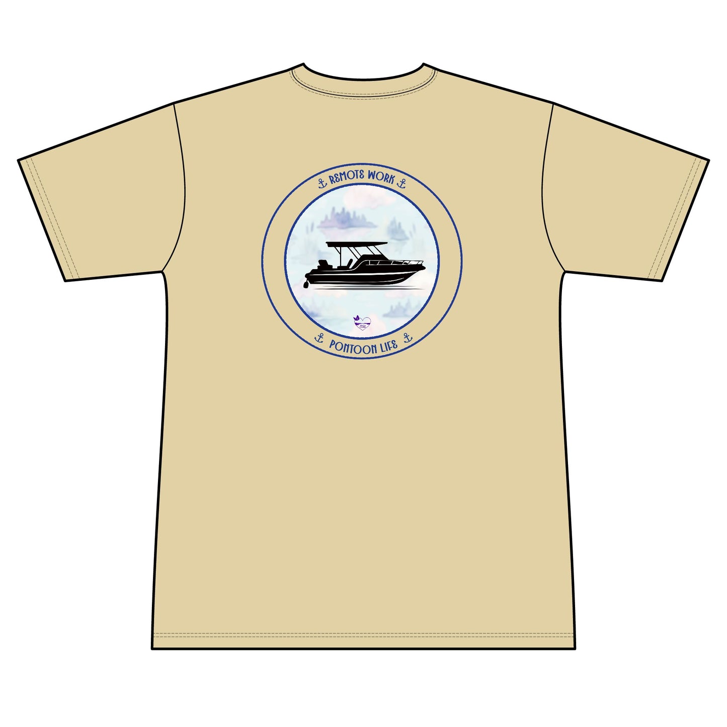 Personalized Pontoon Life Crest Performance Shirt – Misty