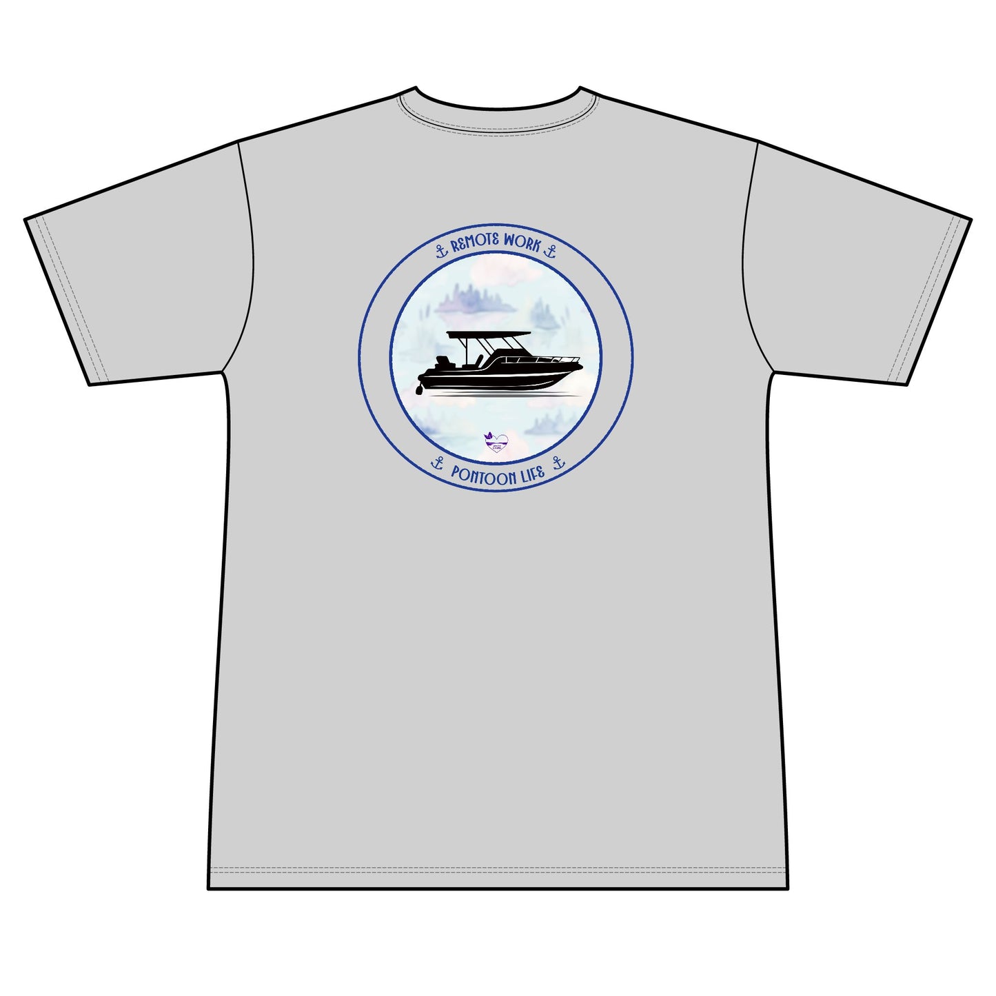 Personalized Pontoon Life Crest Performance Shirt – Misty