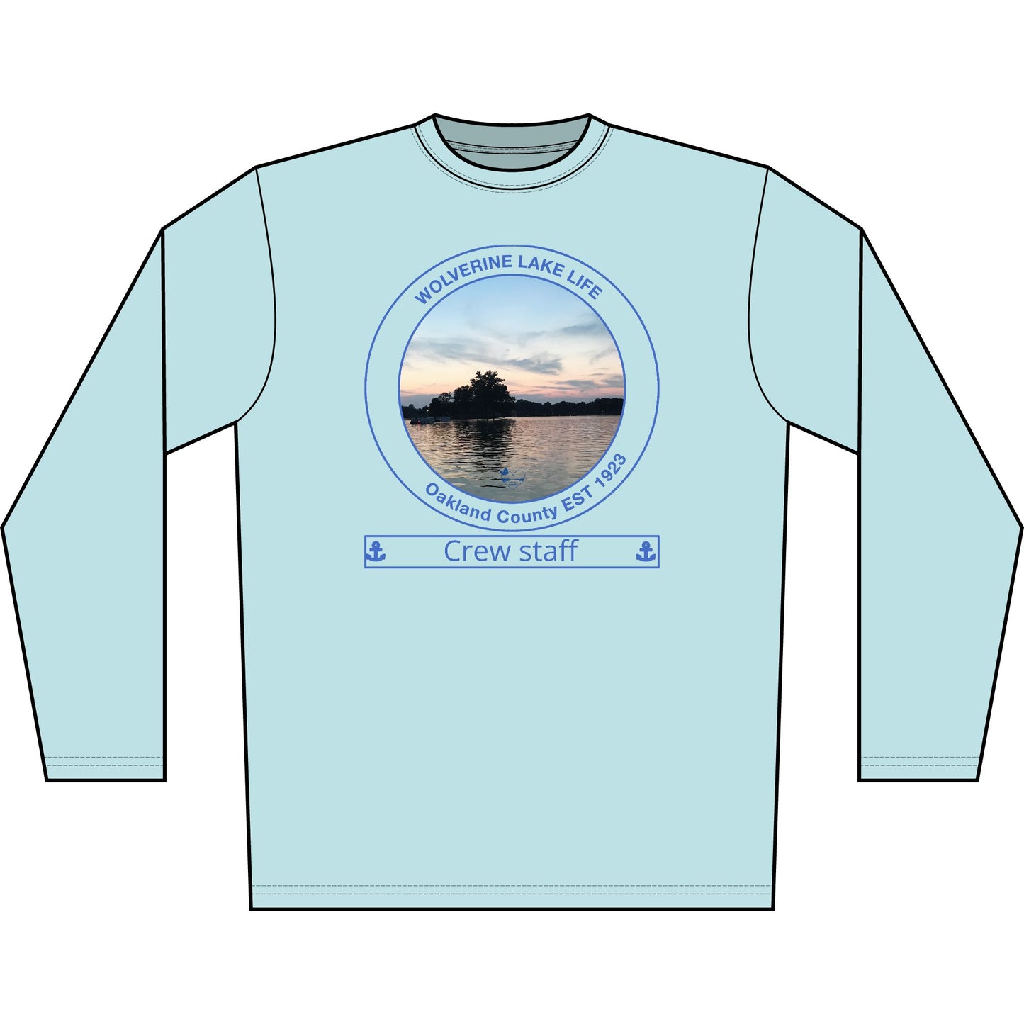 Personalized Wolverine Lake Transom Performance Long Sleeve Shirt