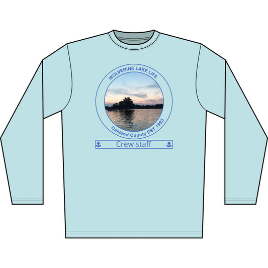 Personalized Wolverine Lake Transom Performance Long Sleeve Shirt