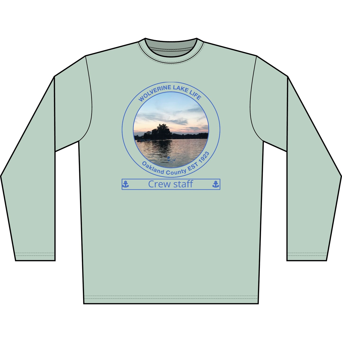 Personalized Wolverine Lake Transom Performance Long Sleeve Shirt