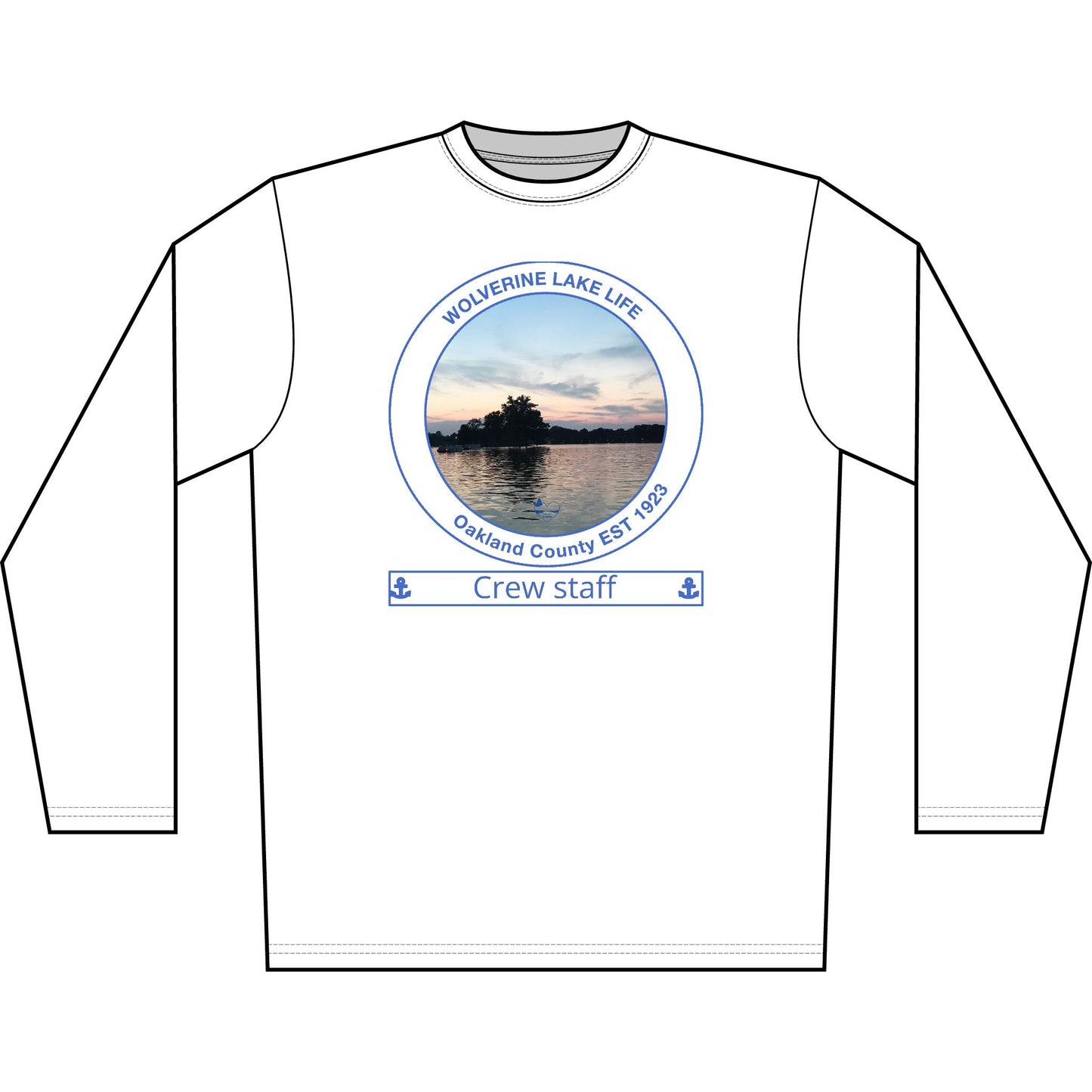 Personalized Wolverine Lake Transom Performance Long Sleeve Shirt