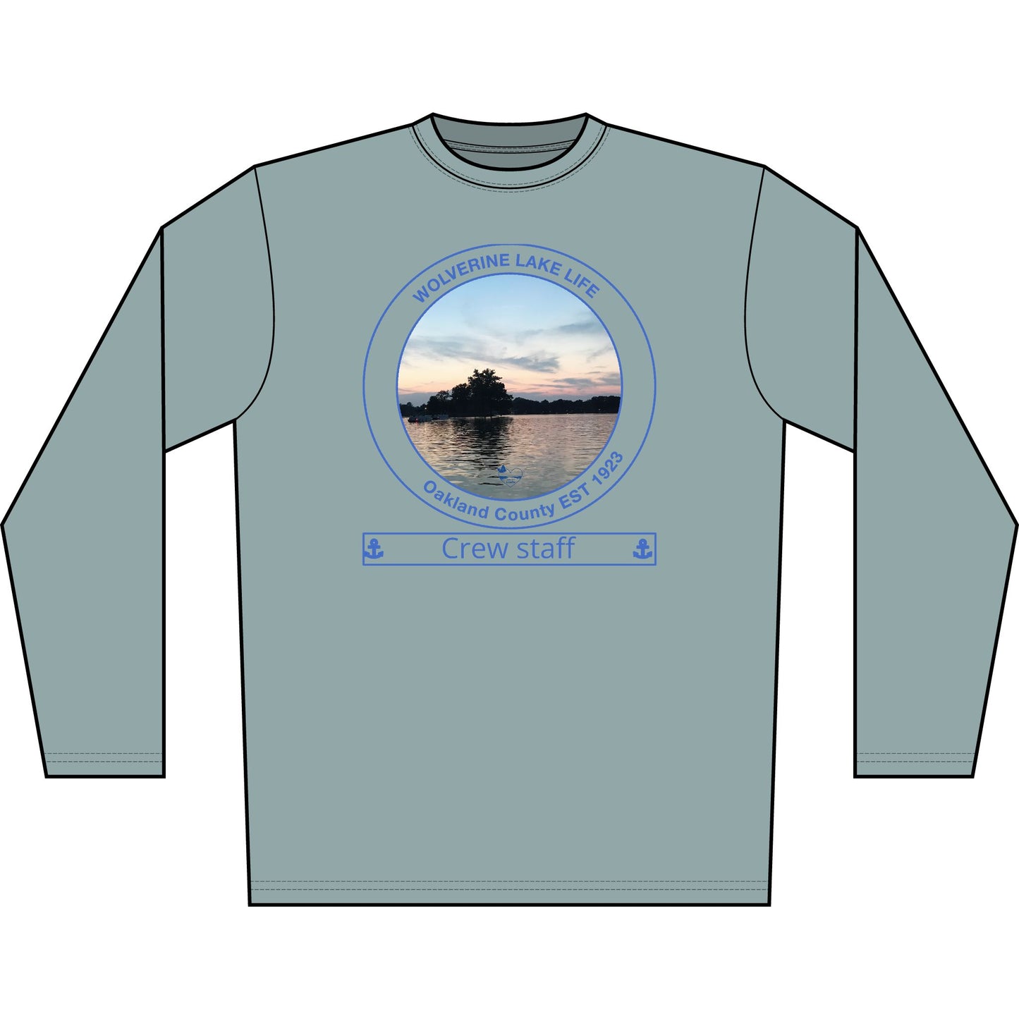 Personalized Wolverine Lake Transom Performance Long Sleeve Shirt