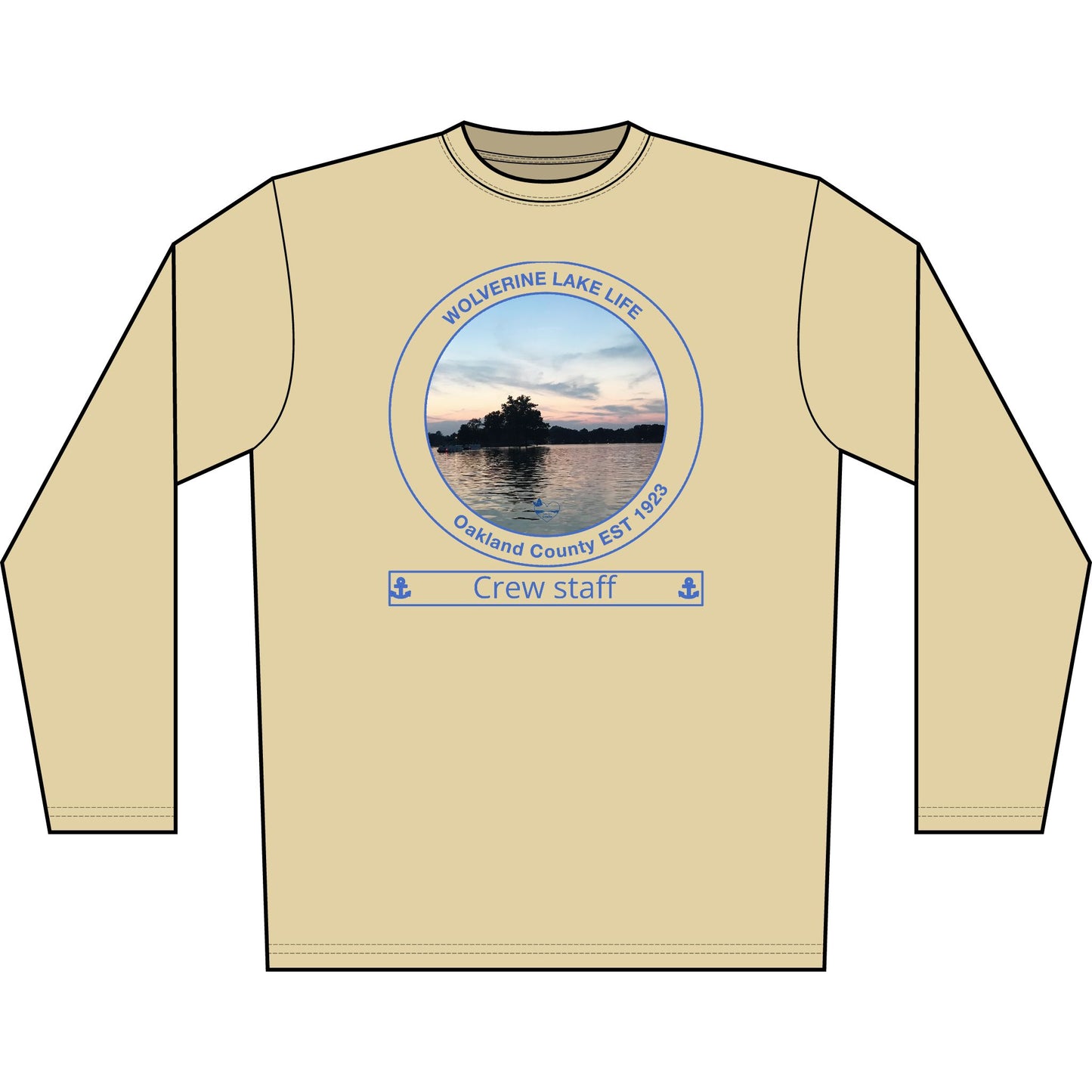 Personalized Wolverine Lake Transom Performance Long Sleeve Shirt
