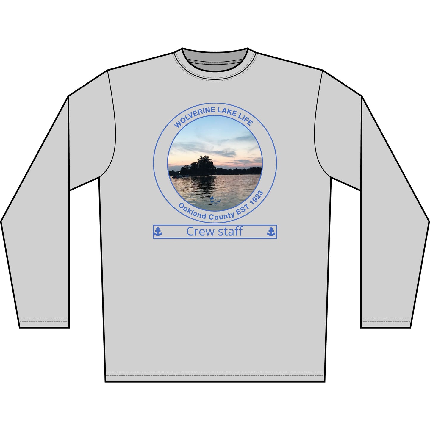 Personalized Wolverine Lake Transom Performance Long Sleeve Shirt