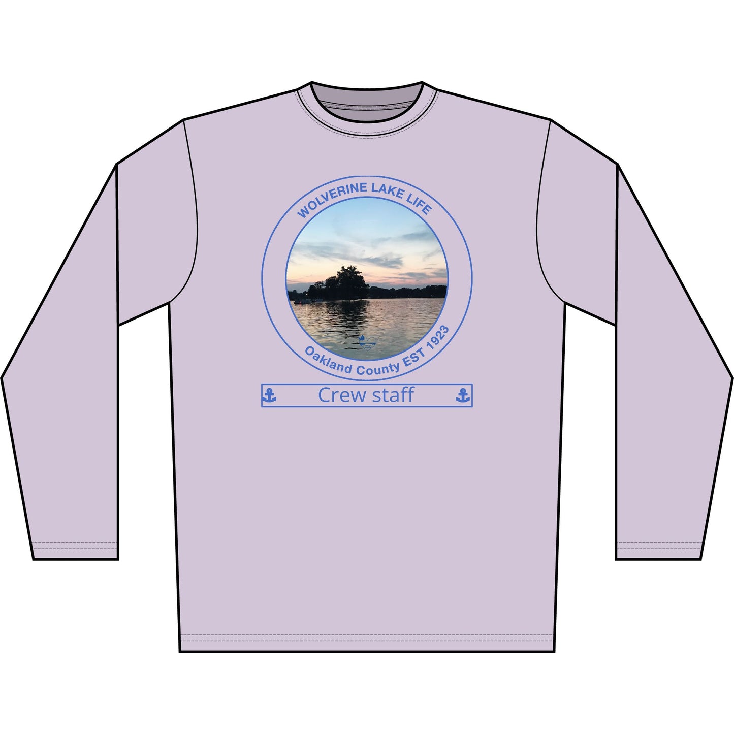Personalized Wolverine Lake Transom Performance Long Sleeve Shirt