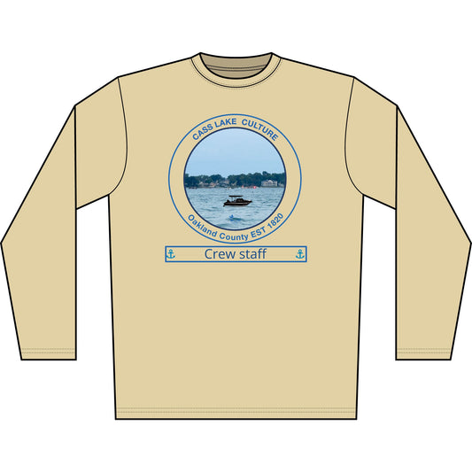 Personalized Cass Lake Transom Performance Long Sleeve Shirt
