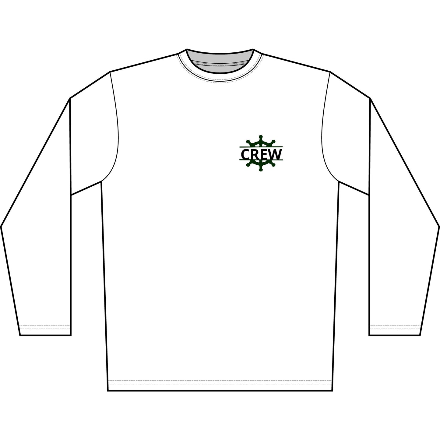 Personalized Great Lakes State  Crest Performance Long Sleeve Shirt- Blue