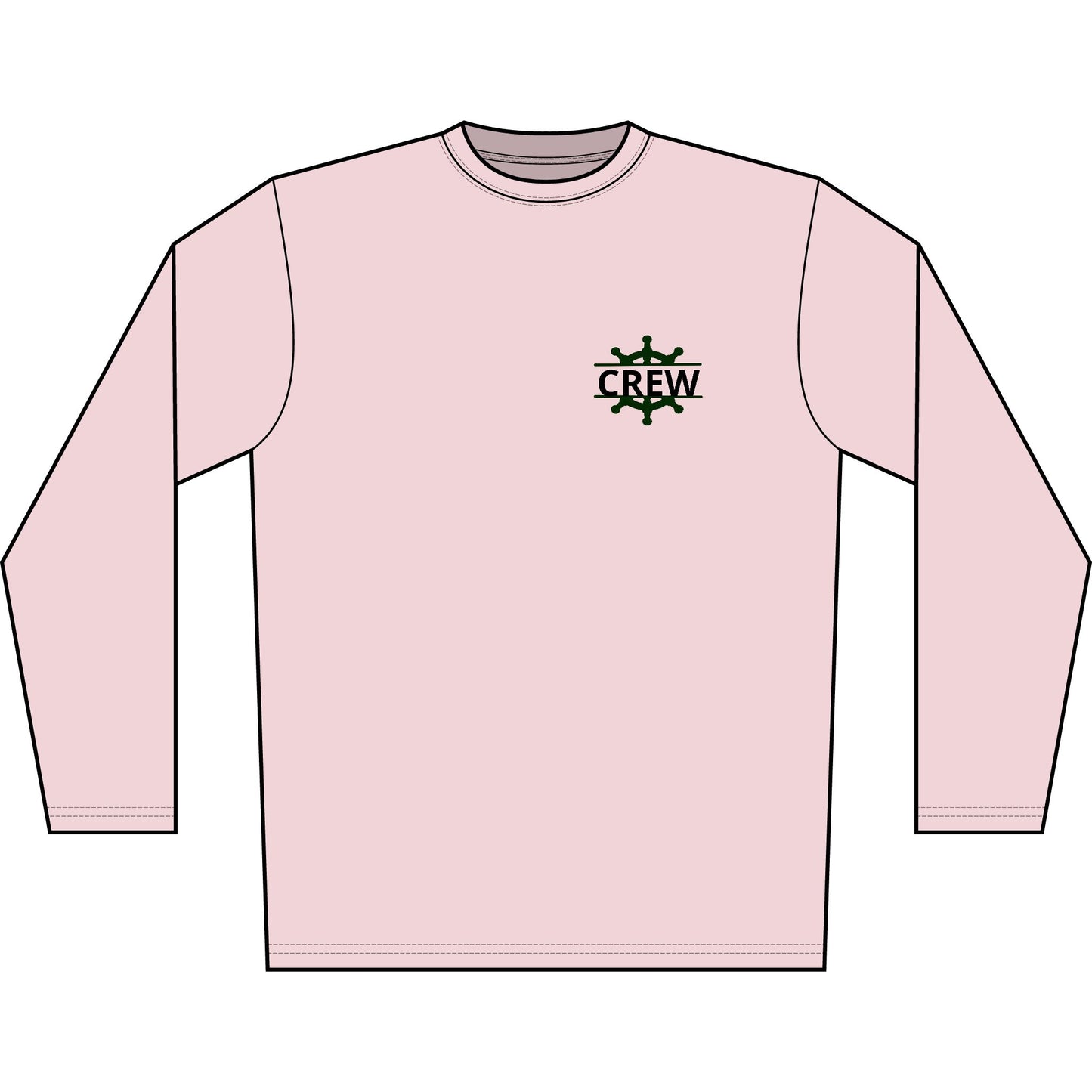 Personalized Great Lakes State  Crest Performance Long Sleeve Shirt- Blue