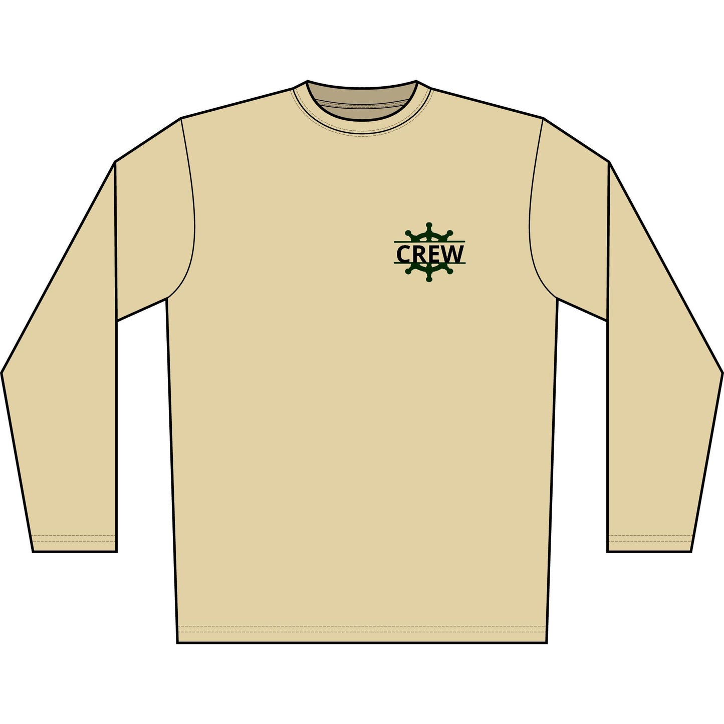 Personalized Great Lakes State  Crest Performance Long Sleeve Shirt- Blue