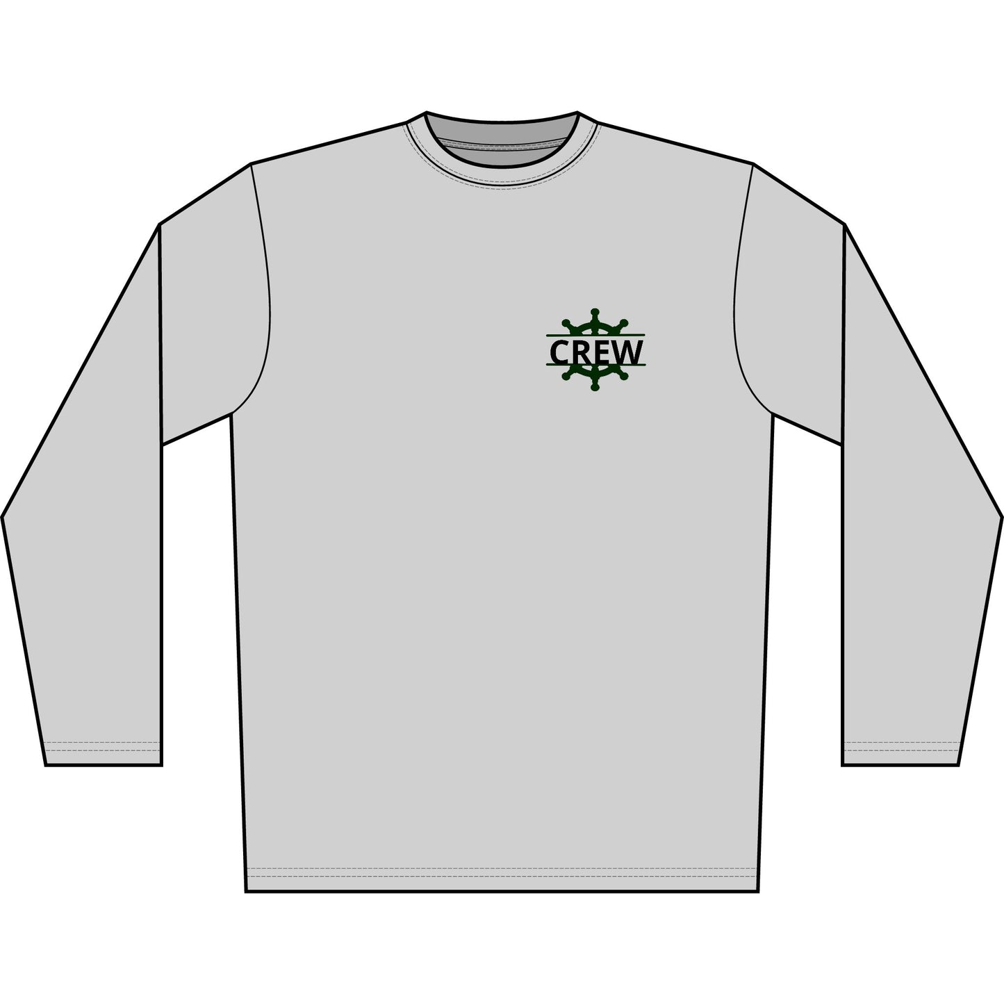 Personalized Great Lakes State  Crest Performance Long Sleeve Shirt- Blue