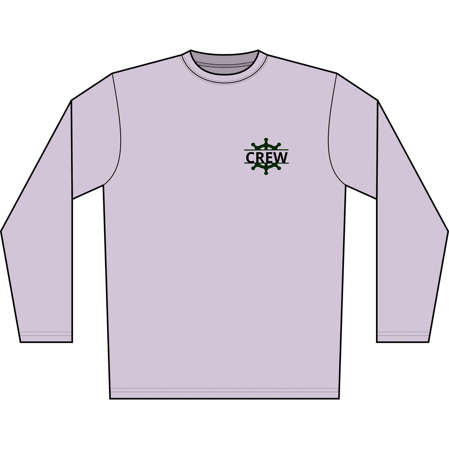 Personalized Great Lakes State  Crest Performance Long Sleeve Shirt- Blue