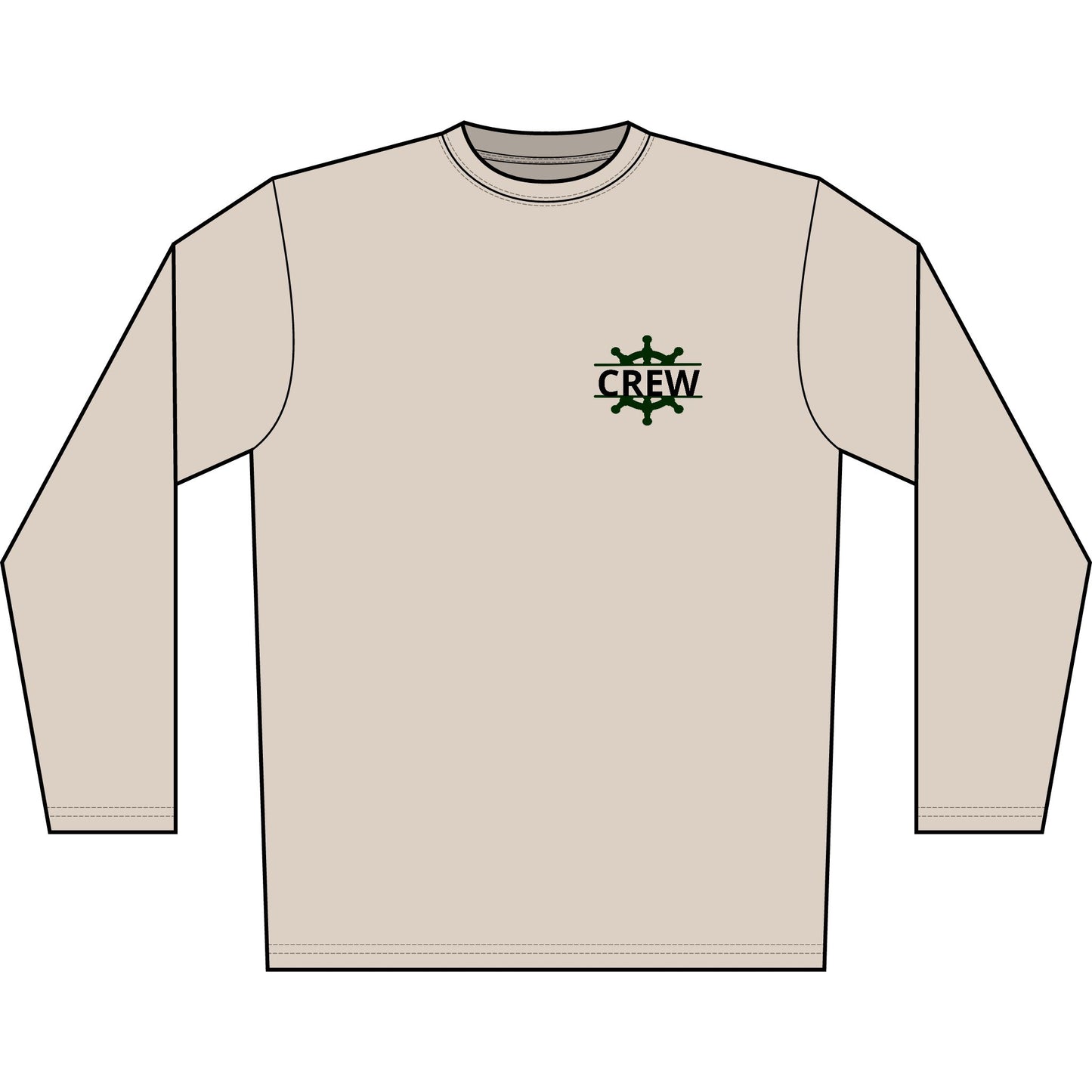 Personalized Great Lakes State  Crest Performance Long Sleeve Shirt- Blue