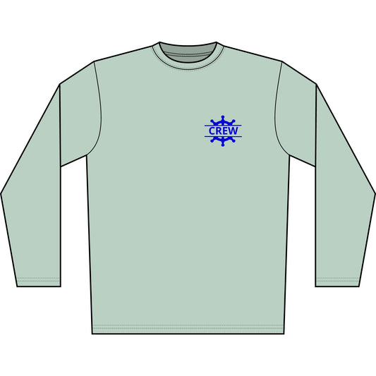 Personalized Middle Straits Lake Crest Performance Long Sleeve Shirt