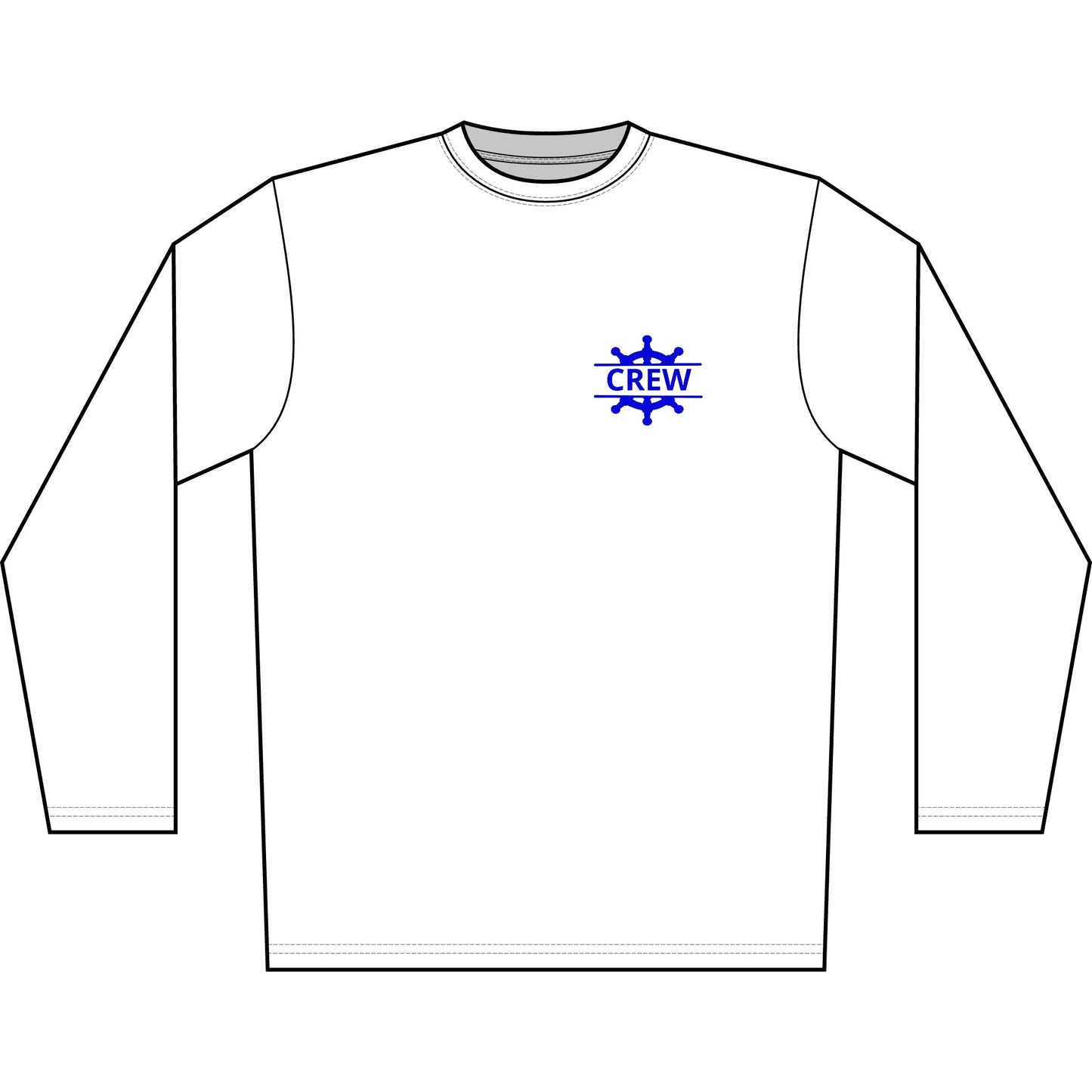 Personalized Middle Straits Lake Crest Performance Long Sleeve Shirt