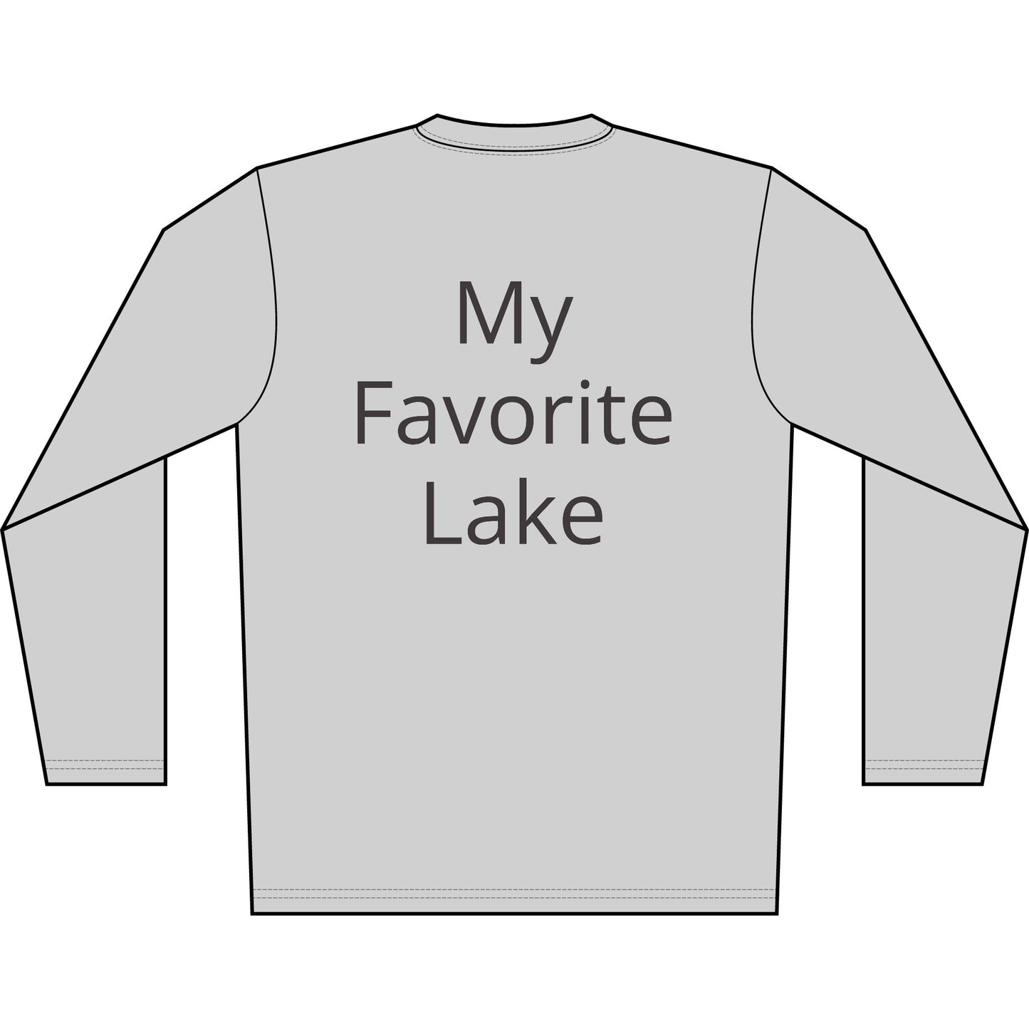 Personalized Glow with the Flow Transom Performance Long Sleeve Shirt-Blue