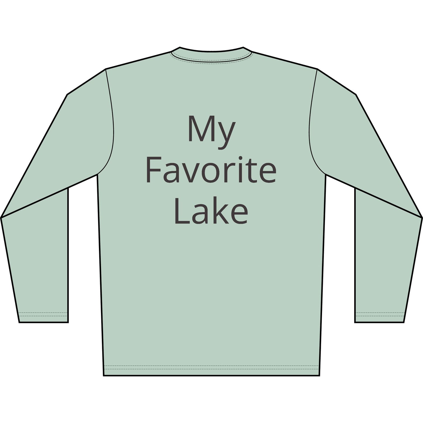 Personalized Glow with the Flow Transom Performance Long Sleeve Shirt-Blue