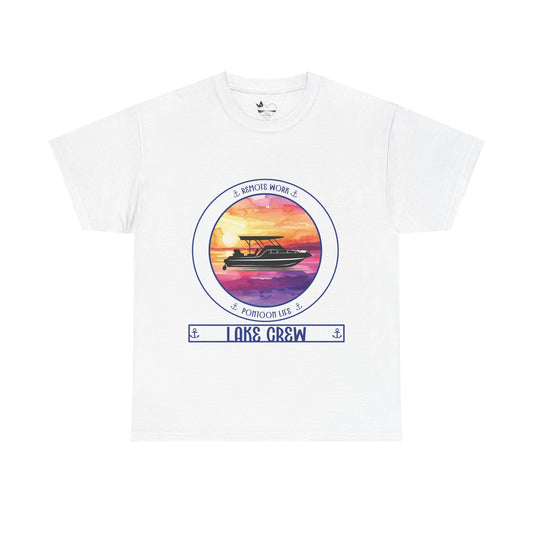 Personalized Pontoon Life Transom Shirt – Sunset