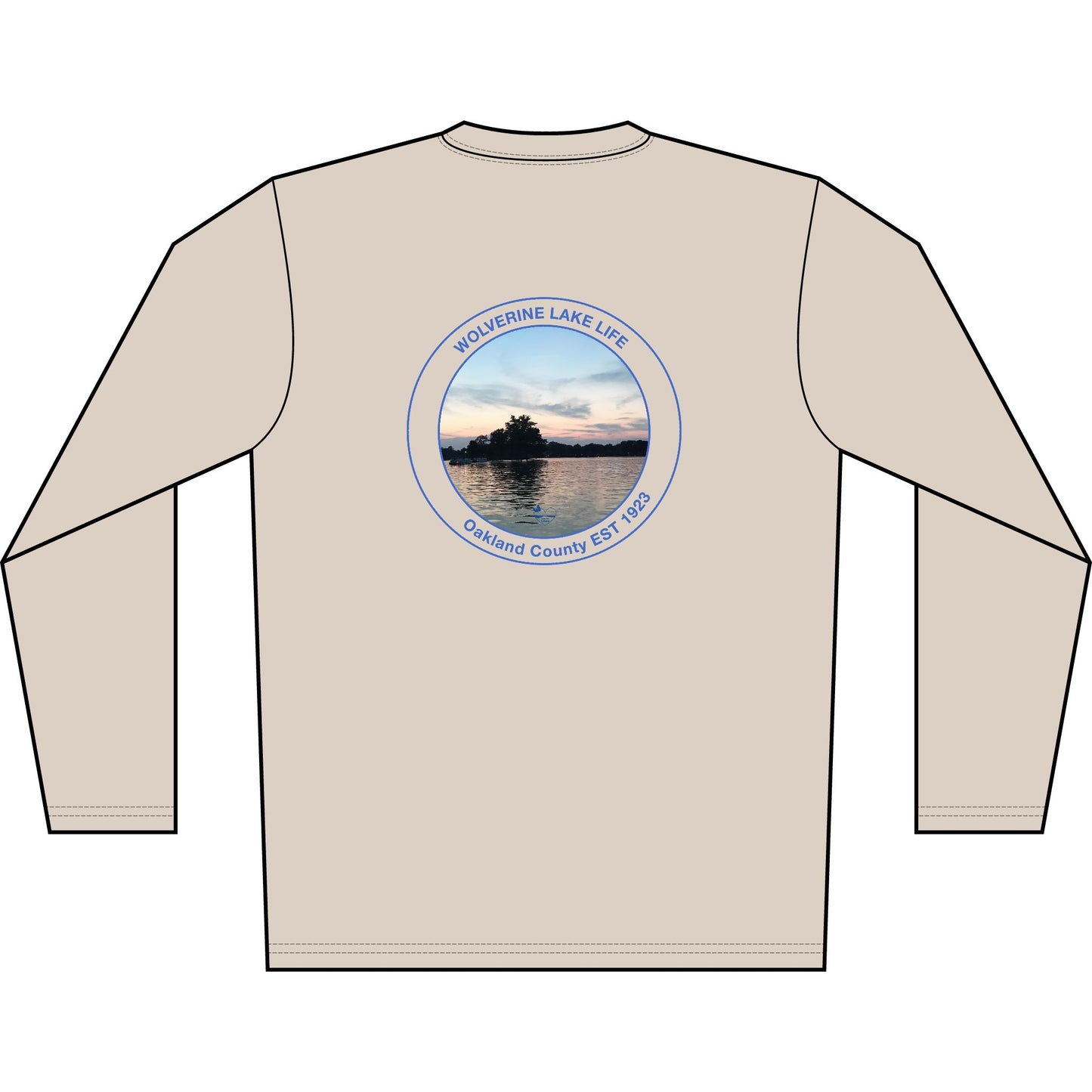 Personalized Wolverine Lake Crest Performance Long Sleeve Shirt