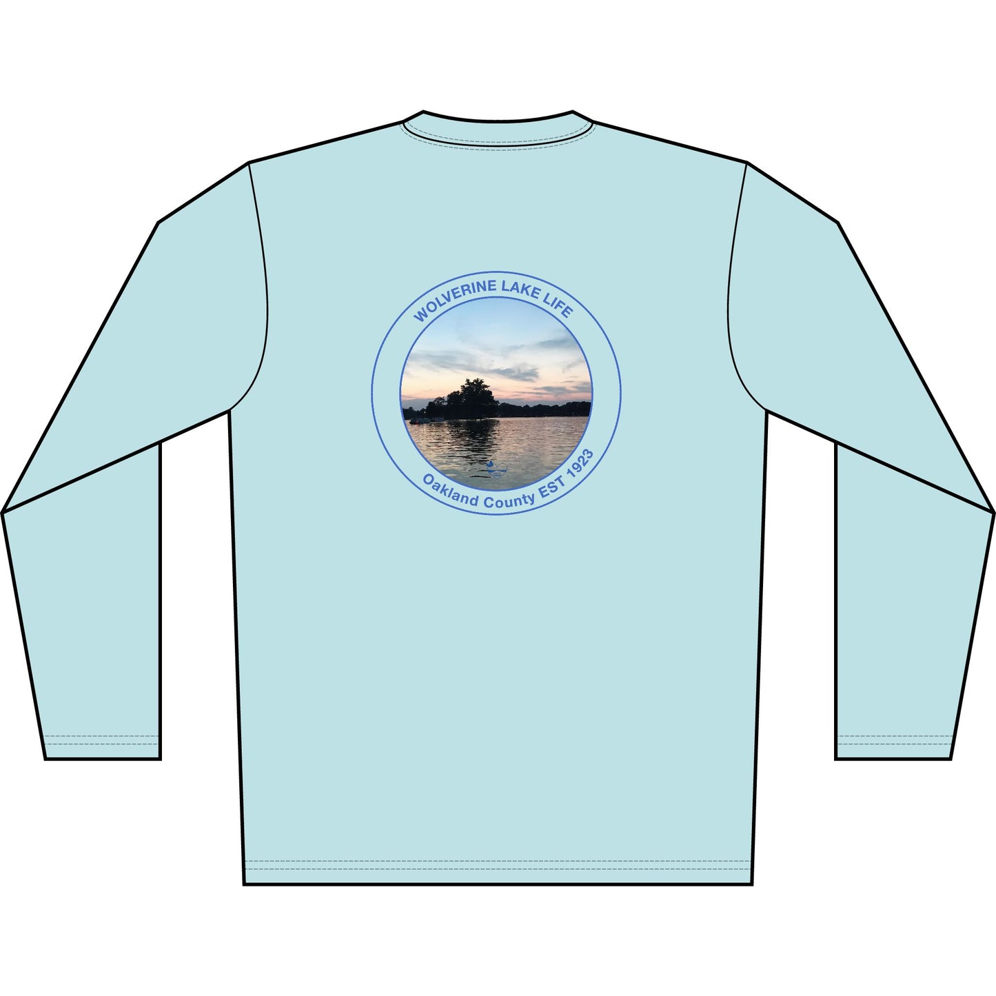 Personalized Wolverine Lake Crest Performance Long Sleeve Shirt