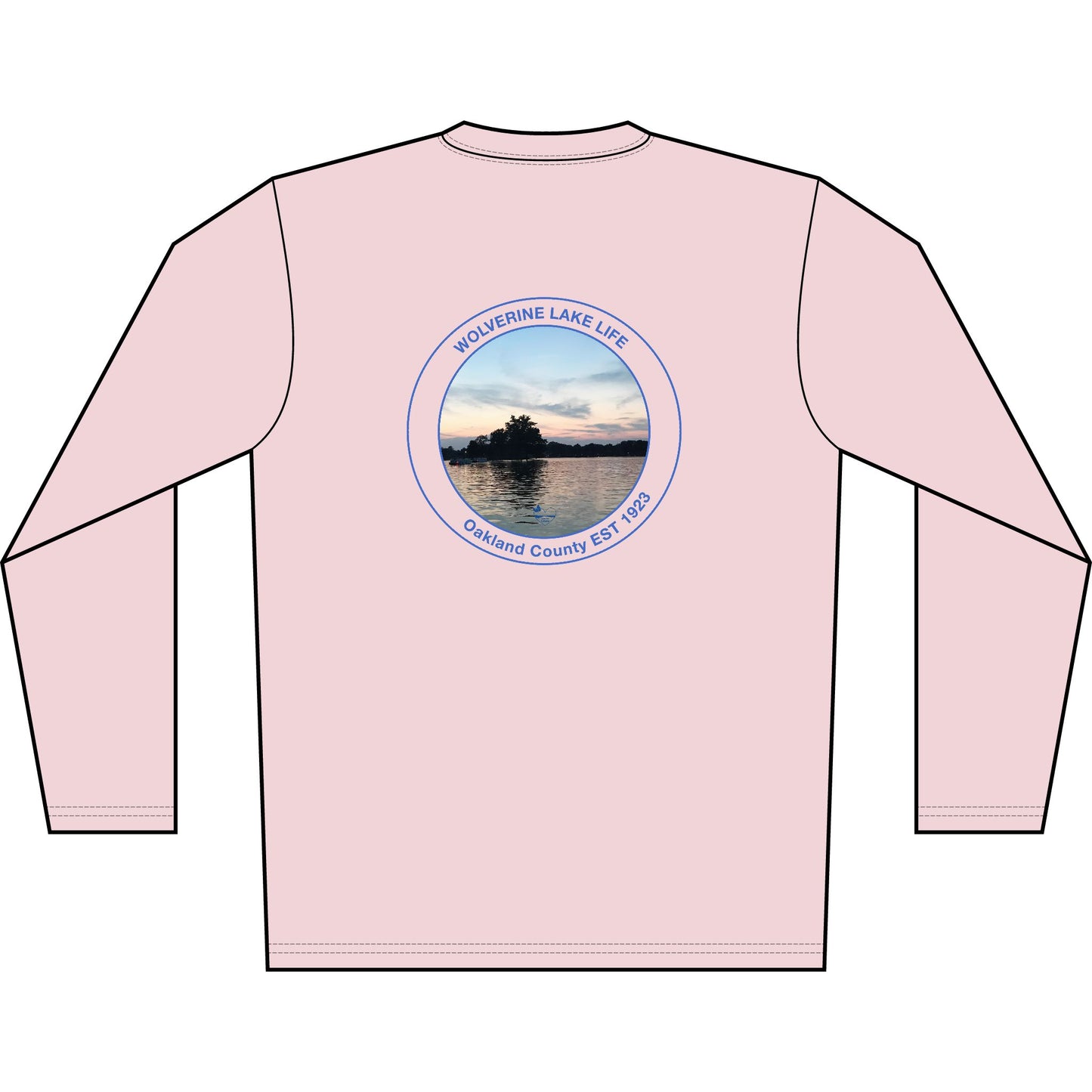 Personalized Wolverine Lake Crest Performance Long Sleeve Shirt