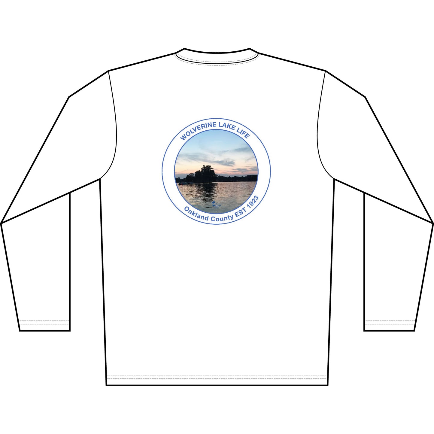 Personalized Wolverine Lake Crest Performance Long Sleeve Shirt