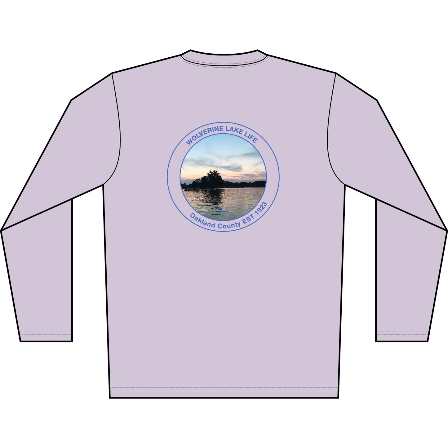 Personalized Wolverine Lake Crest Performance Long Sleeve Shirt