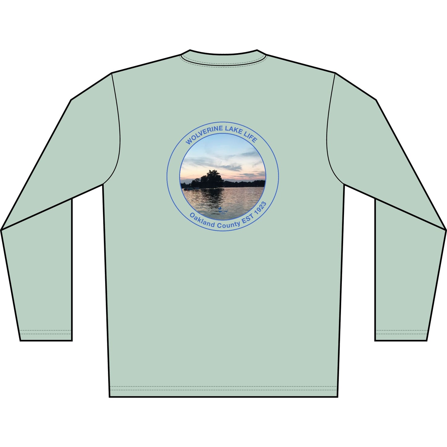 Personalized Wolverine Lake Crest Performance Long Sleeve Shirt