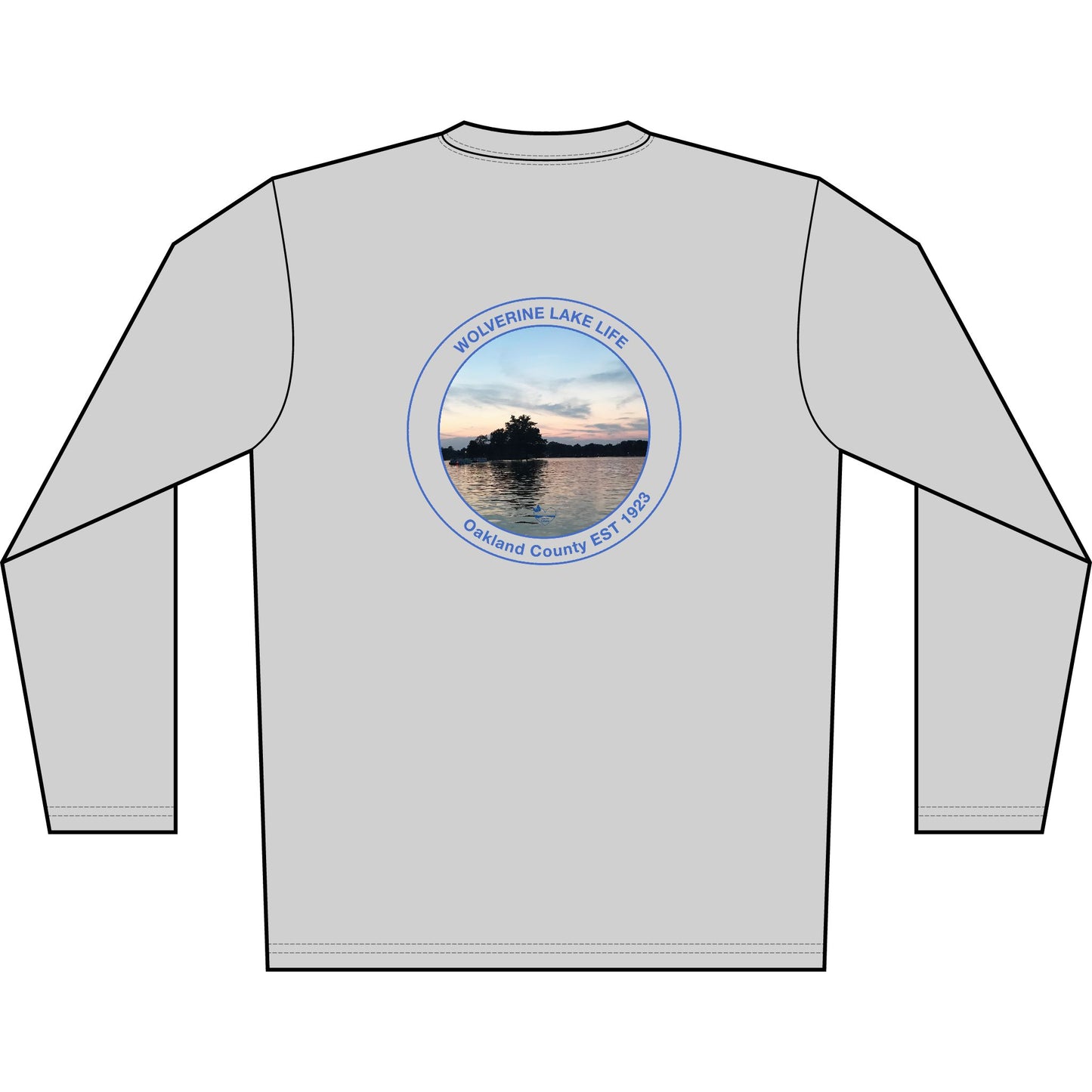 Personalized Wolverine Lake Crest Performance Long Sleeve Shirt
