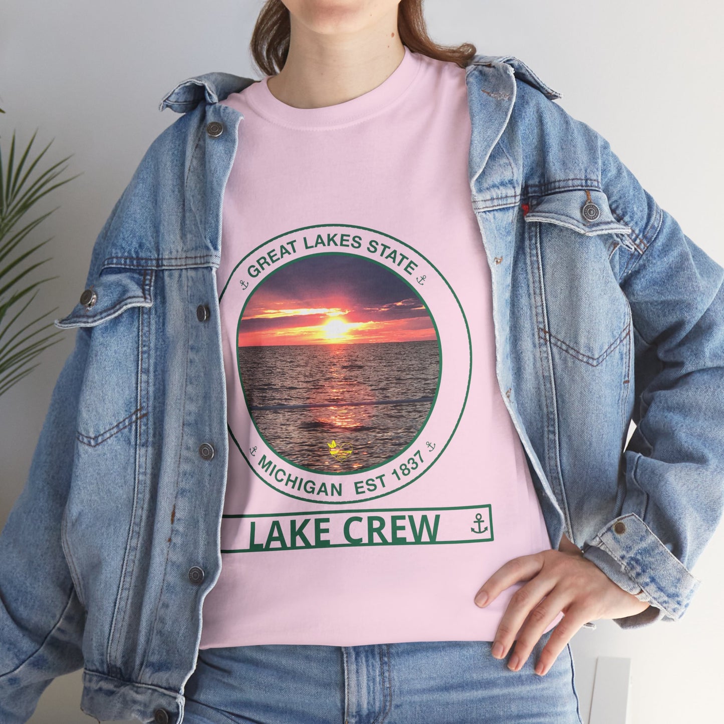 Personalized Great Lakes State Transom Shirt – Green