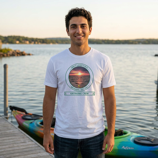 Great Lakes State Green Performance Transom short sleeve tee UPF 50+