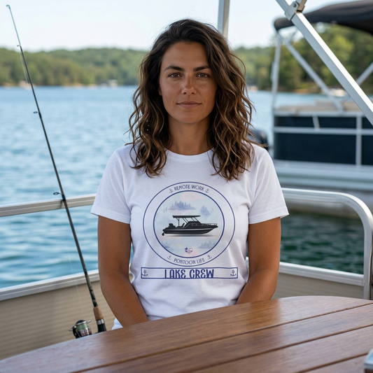 Personalized Pontoon Life Transom Shirt – Misty
