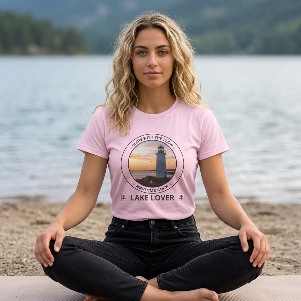 Personalized Glow with the Flow Gildan Transom shirt