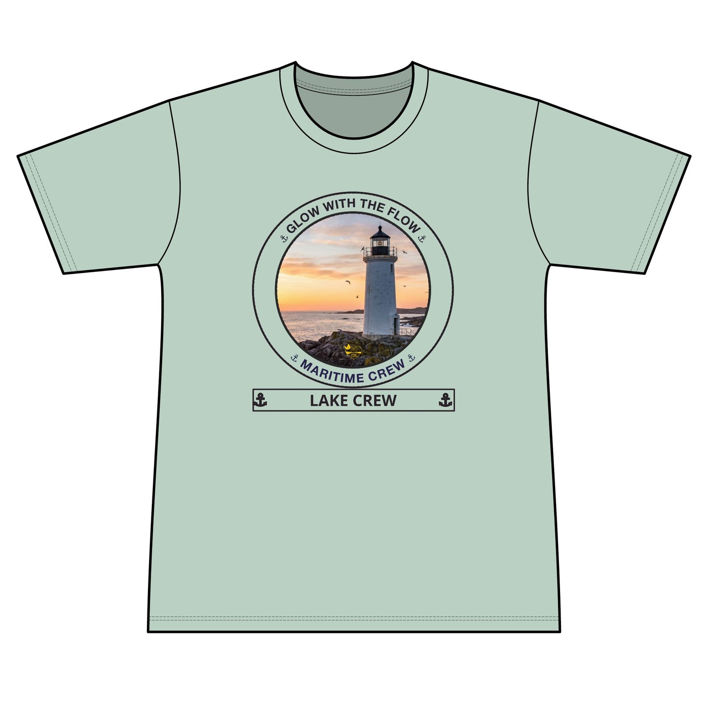 Performance  Glow with the Flow Transom short sleeve tee UPF 50+