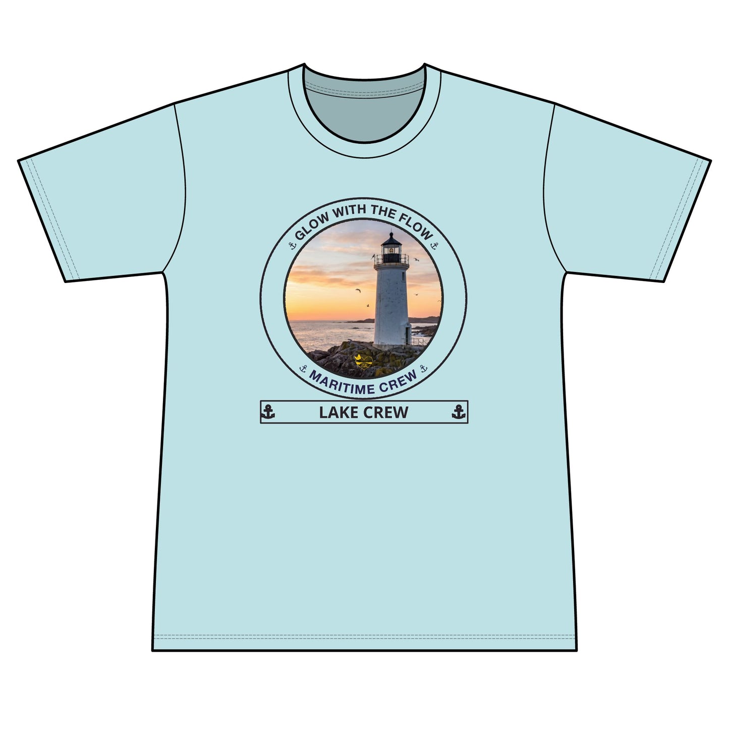 Performance  Glow with the Flow Transom short sleeve tee UPF 50+