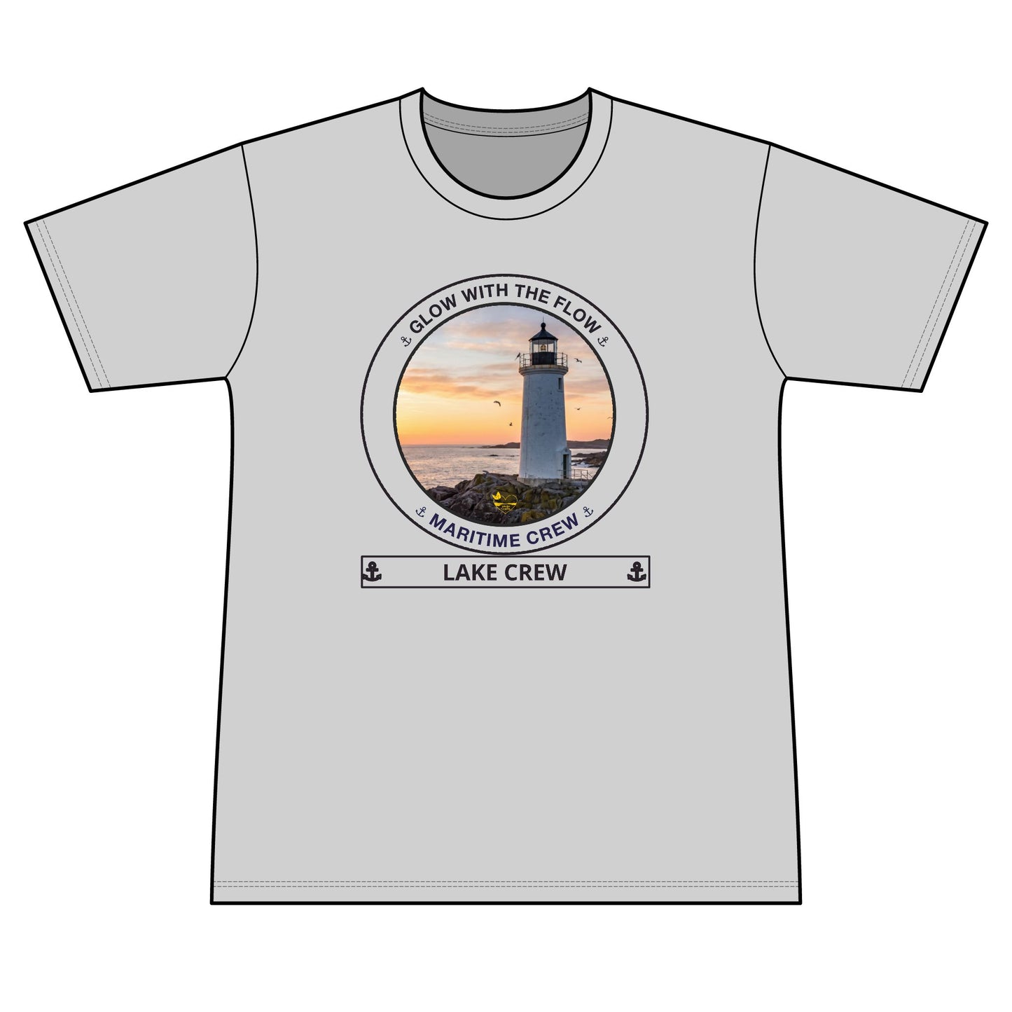 Performance  Glow with the Flow Transom short sleeve tee UPF 50+