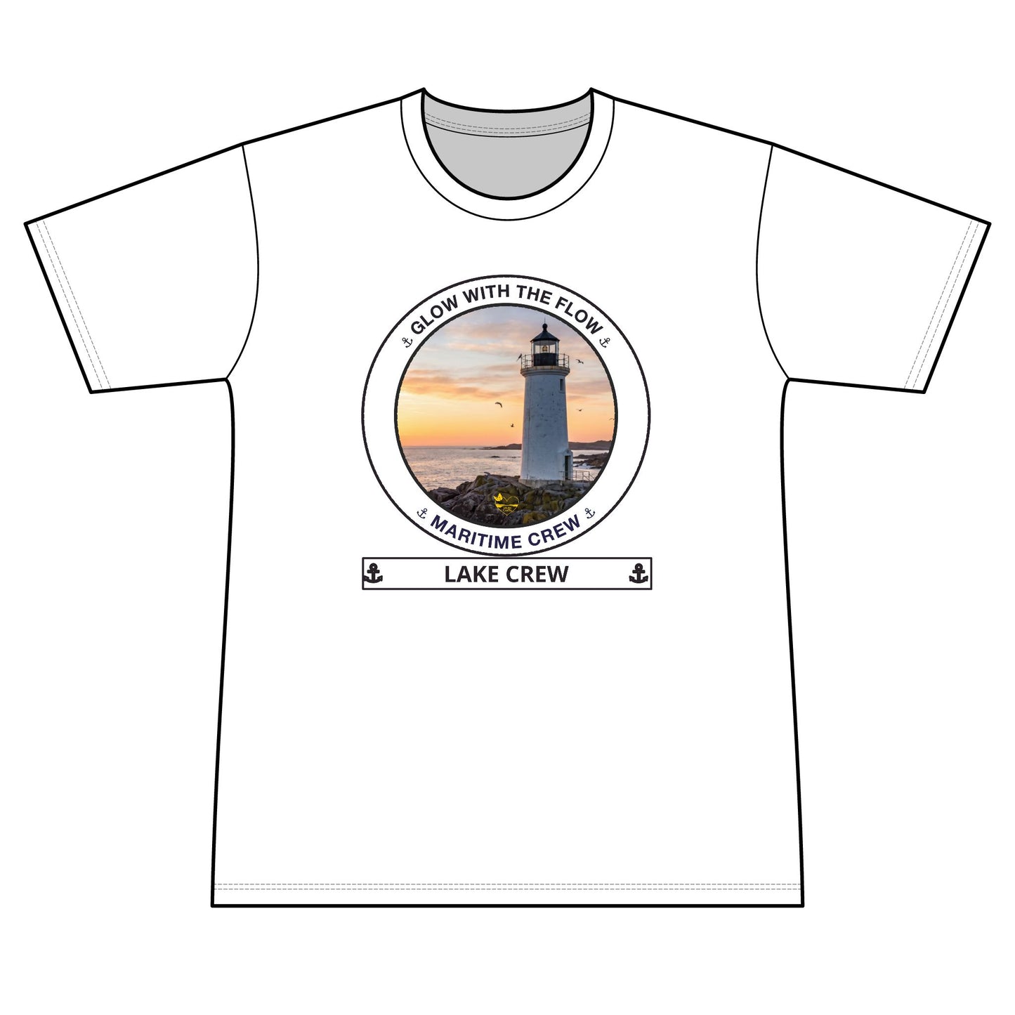 Performance  Glow with the Flow Transom short sleeve tee UPF 50+