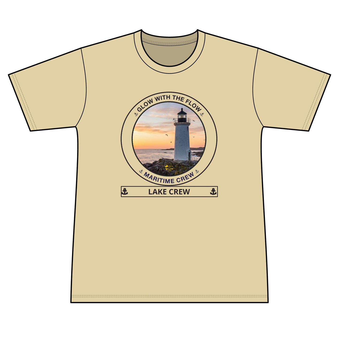 Performance  Glow with the Flow Transom short sleeve tee UPF 50+