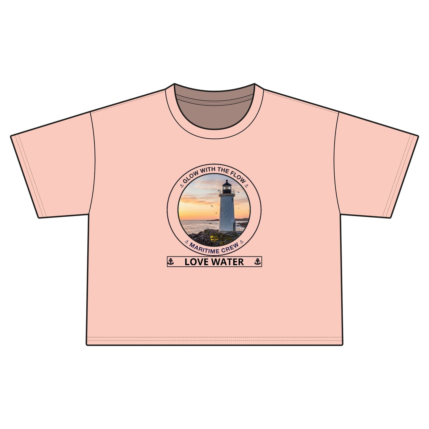 Personalized Glow with the Flow Transom Crop Top
