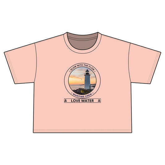 Personalized Glow with the Flow Transom Crop Top