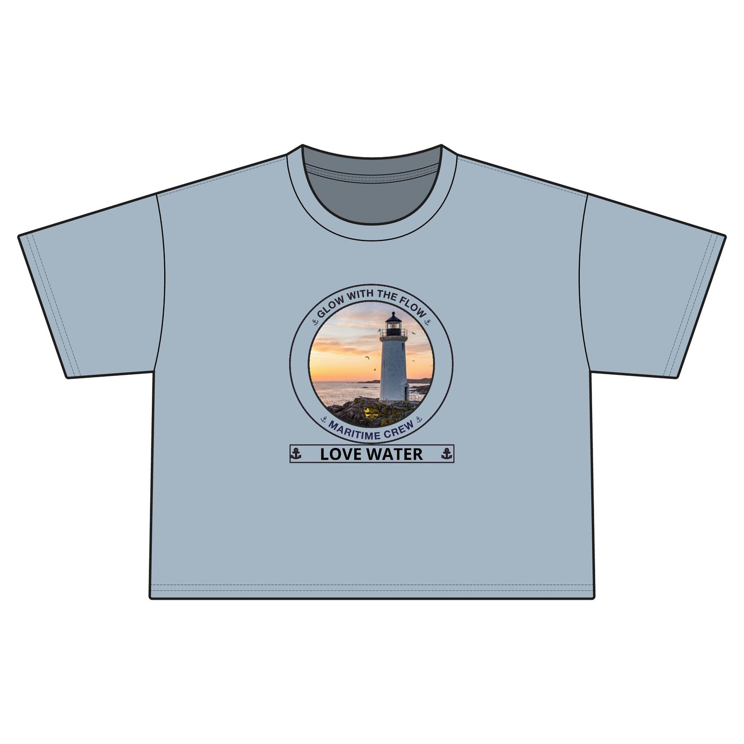 Personalized Glow with the Flow Transom Crop Top