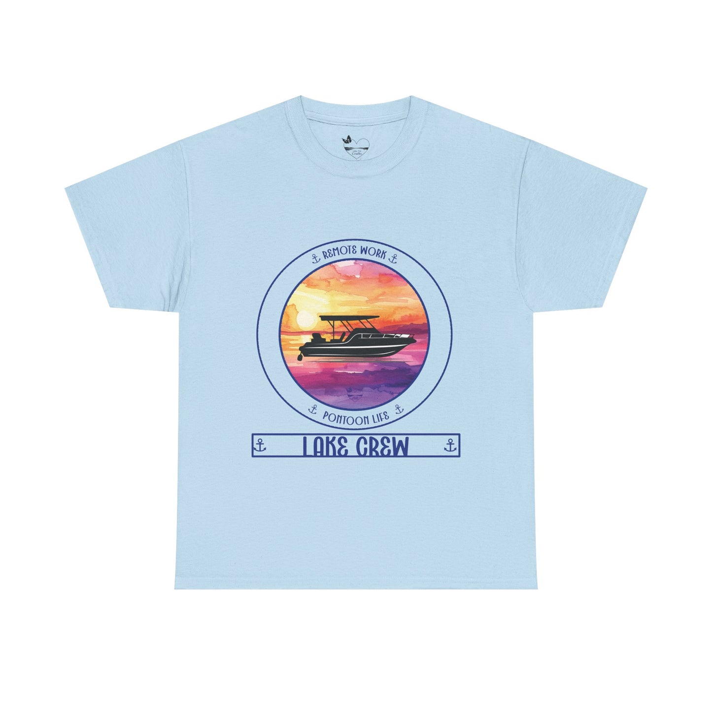 Personalized Pontoon Life Transom Shirt – Sunset