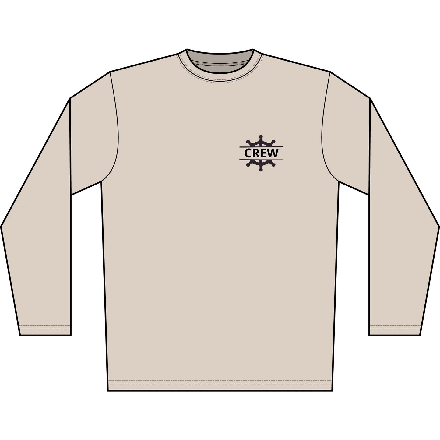 Personalized Glow with the Flow Crest Performance Long Sleeve Shirt